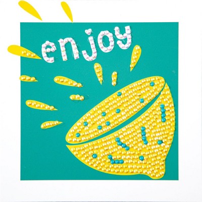 DIAMOND DOTZ Quick DOTZ Citrus Lemon Enjoy Diamond Art Painting Kit 5.1" X 5.1"