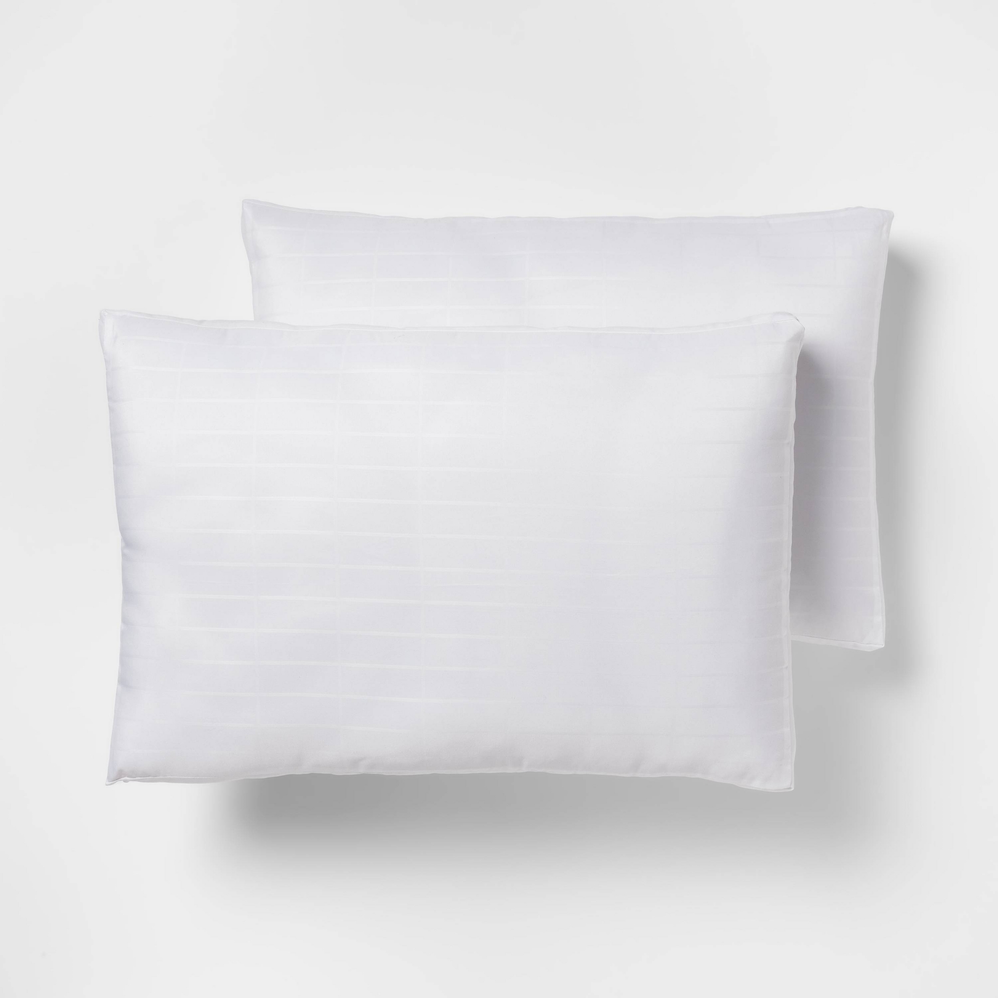 Standard/Queen Firm/Extra Firm 2pk Machine Washable Overfilled Plush Bed Pillow - Room Essentials™