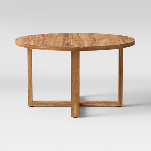 Sindri Round Wooden Coffee Table Brown - Threshold™ - image 1 of 4