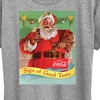 Women's - Coca-Cola - Vintage Christmas Santa Sign Of Good Taste Short Sleeve Graphic T-Shirt - 2 of 4