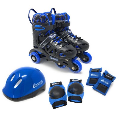 Chicago Skates Training Kids' Roller Skate Combo Set - Black/blue (s ...