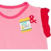 Pavilion Gift Company - Pink and Coral  - 6-12 Months Ruffle T-Shirt - Leotards and Bodysuits - 4 of 4