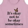 Women's - Instant Message - It's Okay to Not Be Okay Sometimes Graphic Racerback Tank - 2 of 4