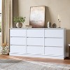 9-Drawer Tall Wooden Dresser - Deep Drawers, Wide Top, Large Double Storage | For Bedroom, Closet, Living Room, Kids Room - 3 of 4