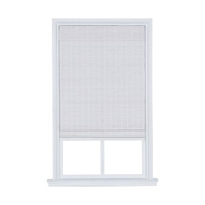 Home Basics Cordless Sayville Bamboo Roman Shade White Mist 18-inch to 72-inch W X 48-inch L - 1 of 4