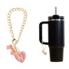 Unique Bargains Heart Bow Water Cup Pendant 1 Pc - 3 of 4