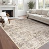 8x10 Rug Living Room Rug Vintage Washable Rug Non Slip Low Pile Rug Stain Resistant Rug Soft Farmhouse Carpet for Bedroom Dining Room Office - 4 of 4
