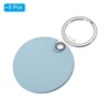 Unique Bargains PU Leather Keychain Blanks with Key Rings for DIY Laser Engraving 8 Pcs - 3 of 4