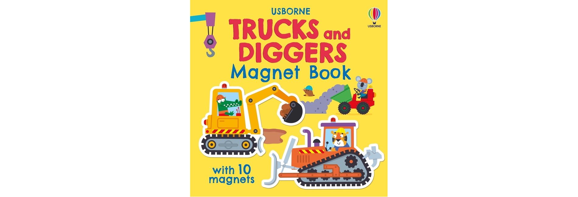 Trucks and Diggers Magnet Book - (Magnet Books) by  Kristie Pickersgill (Board Book)