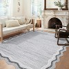 Rug Non-Slip No-Shedding Machine Washable Low Pile Carpet, Stain-Resistant Foldable Soft Accent Rug for Hallways, Bedside Living Room - 2 of 4