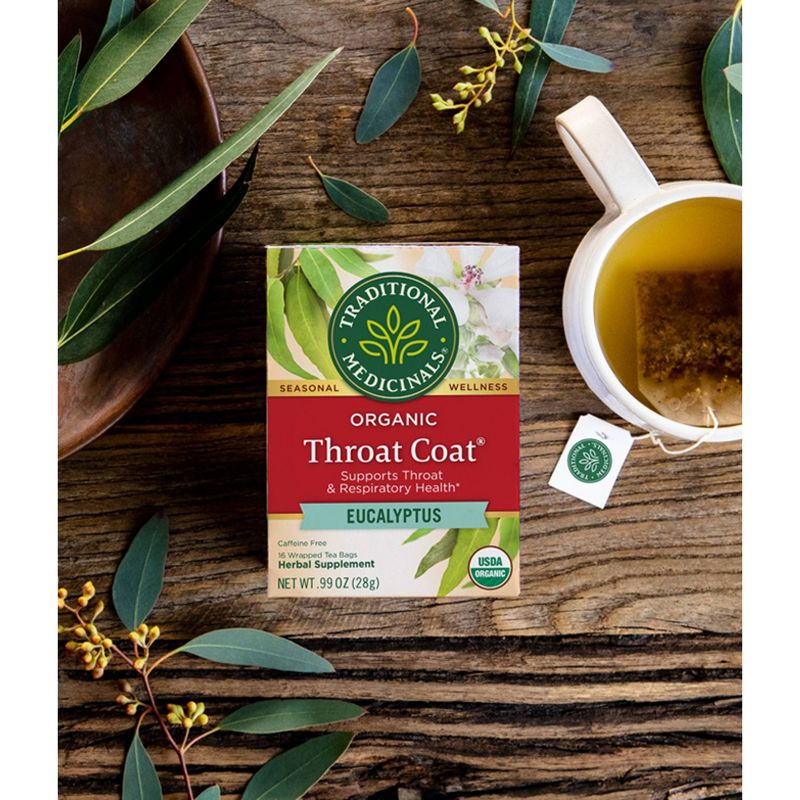 Traditional Medicinal Organic Throat Coat Eucalyptus Herbal Tea - 16ct, 5 of 8