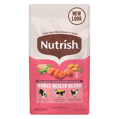 Nutrish Gentle Digestion with Real Salmon, Vegetable & Brown Rice Dry Dog Food - 5.5lbs