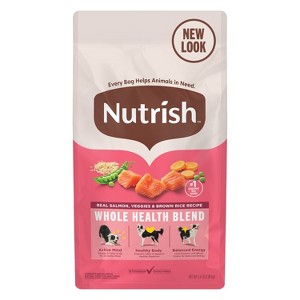 Nutrish Gentle Digestion with Real Salmon, Veggies & Brown Rice Dry Dog Food - 1 of 4