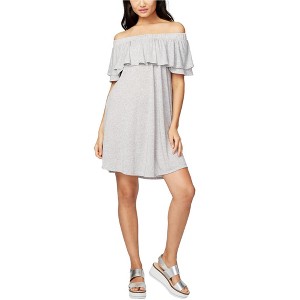 Rachel Roy Womens Heathered Flounce Dress - 1 of 1