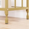 Console Table, Behind Couch Table, Industrial Hallway Table with Glass Shelf and Metal Frame - 4 of 4