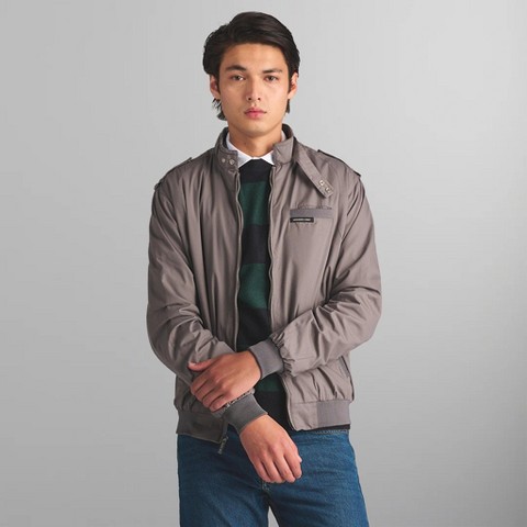 Members Only Men's Original Iconic Racer Jacket - Grey - 4X-Large