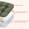 ChicFurnit 2PCS Seat Cushion Square Size Premium Soft Cotton Filling Non Slip Design Comfortable Durable for Living Room, Dark Green, 17.8"*17.8"*4.4" - 3 of 4