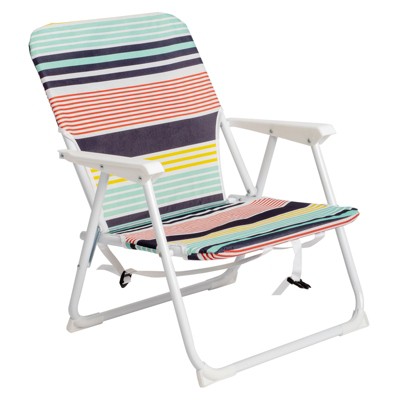 VisioGear Outdoor Portable Chairs, Folding Camping Chairs, Portable Beach Chair for Outdoor, Blue, 22"*23.6"*24.8"