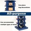 VYNXARIA Blue 360 Rotating shoe cabinet 7 layers - 4 of 4