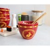 Boom Trendz Year Of The Rabbit Chinese Zodiac 16-Ounce Ramen Bowl and Chopstick Set - image 4 of 4