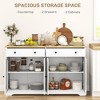Modern Sideboard, Buffet Cabinet with Storage Drawers, Adjustable Shelves for Living Room, Dining Room, Entryway - 4 of 4