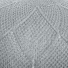 ARTPLAN Round Pouf Ottoman Home knit Floor Foot Pouf Woven Stool For Living Room, Lounge and Bedroom - 4 of 4