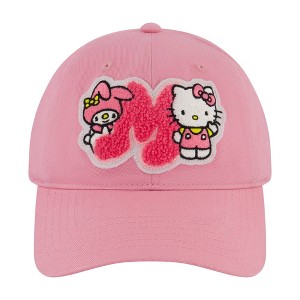 Concept One Sanrio Hello Kitty & Friends - My Melody “M” Chenille Patch Dad Cap - 1 of 4
