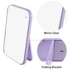 Unique Bargains Foldable Makeup Mirror Dressing Desk Bedroom Travel Portable Mirror for Girl Women - 3 of 4