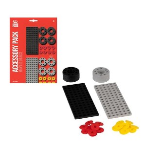 Plus-Plus Small Baseplate and Wheel Mix Red Package 3965 - 1 of 1