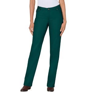 Woman Within Plus Size Tall Straight-Leg Stretch Denim Jean - 1 of 4