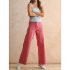 Women's Wide Leg Denim Pants - MIOU MUSE - 4 of 4