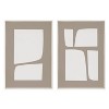 Kate and Laurel Sylvie Neutral Abstract Aztec Shapes Framed Canvas Art Set by The Creative Bunch Studio - 2 of 4