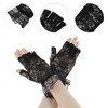 Unique Bargains Women's Half Finger Lace Floral Sunblock Fingerless Gloves 1 Pair - 2 of 4