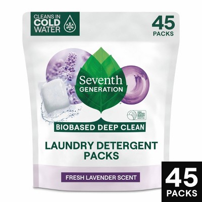 Seventh Generation Laundry Detergent Packs Fresh Lavender - 45ct/37 ...