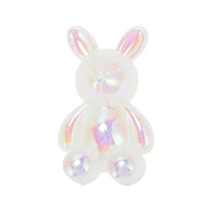 Unique Bargains Rabbit Sneaker Buckle Shoe Accessories Multicolor White 1 Pc - 1 of 4