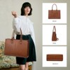 Laptop Bag for Women, 15 inch Laptop Tote Bag Vintage Work Bags for Women Computer Bag - 3 of 4