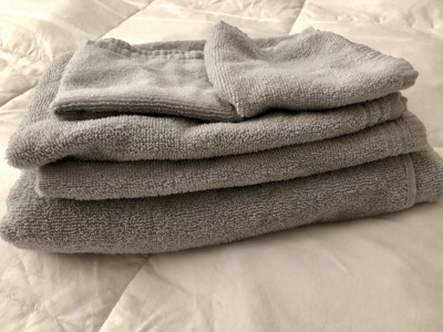 12 Pcs Magna Plus Cotton Towels 100% Cotton - Silver Grey