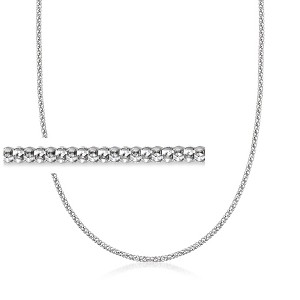Ross-Simons Italian Popcorn-Chain Necklace in Sterling Silver - 1 of 4