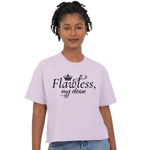 Simply Sage Market Women's Flawless My Dear Short Sleeve Relaxed Fit Cropped Tee - 1 of 3