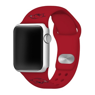 NCAA Arkansas Razorbacks Silicone Apple Watch Band 42mm