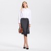Women's Long Sleeve Tie-Hem Cropped Button-Down Shirt - A New Day™ White - 3 of 3