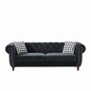 GDFStudio Miray Mid-Century Modern Velvet Upholstered Tufted Loveseat with Pillows - 4 of 4