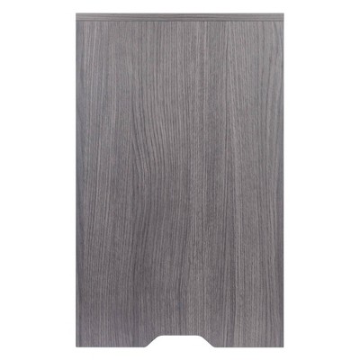 Gray Composite Wood Office Storage Cabinet with Adjustable Shelving