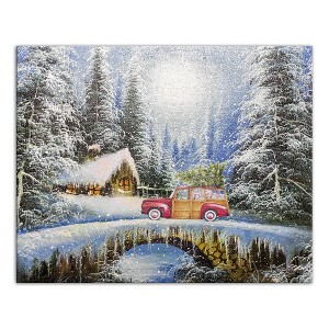 Creative Products Snowy Christmas Landscape 20 x 16 Canvas Wall Art - 1 of 4