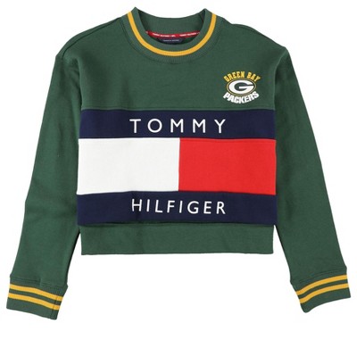 Tommy Hilfiger Womens Green Bay Packers Sweatshirt, Multicoloured, Small