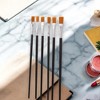Unique Bargains Flat Brush for Watercolor Nylon Metal Plastic 6 Pcs - 2 of 3