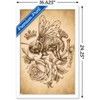 Trends International Brigid Ashwood - Sepia Bee and Rose Framed Wall Poster Prints - 3 of 4