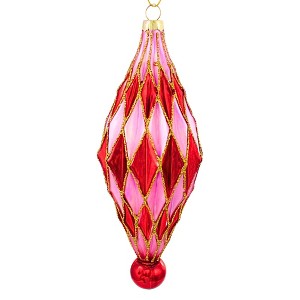 Cody Foster 7.0 Inch Midcentury Diamonds Large Christmas Tree Ornament , Christmas Decor Midcentury Modern (1PC) - 1 of 4