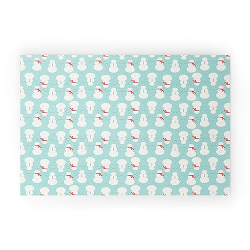 Allyson Johnson Cute Snowmen Welcome Mat - Society6 - image 1 of 3