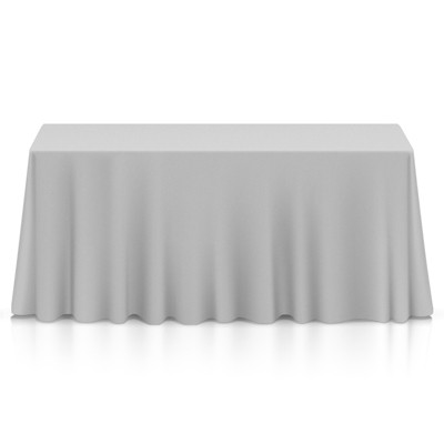 Lann's Linens Polyester Fabric Tablecloth For Wedding, Banquet, Restaurant  - 90 X 132 Inch Rectangular - Black : Target